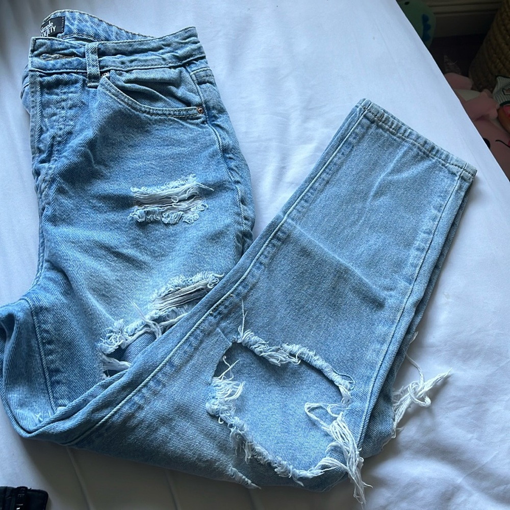 High waisted mom jeans